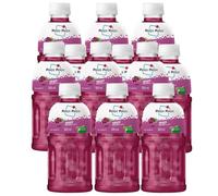Africa Select Pack of 12 Mogu Mogu Nata De Coco Grapes Drink - 320ml Bottles | Fruity Juice with Chewy Coconut Jelly