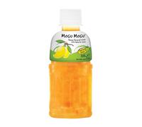 Africa Select Pack of 12 Mogu Mogu Nata De Coco Mango Drink - 320ml Bottles | Tropical Juice with Chewy Coconut Jelly
