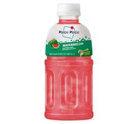 Africa Select Pack of 12 Mogu Mogu Nata De Coco Watermelon Drink - 320ml Bottles | Summer Fruity Juice with Chewy Coconut Jelly