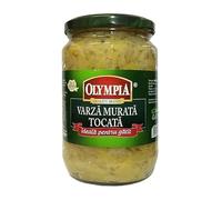 AFRICA SELECT Pack of 4 Olympia Chopped Sauerkraut (Varza Murata) - Traditional Romanian Pickled Cabbage | Natural Fermented Cabbage in Brine