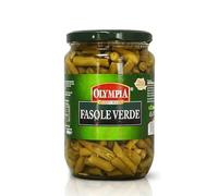 AFRICA SELECT Pack of 4 Olympia Fasole Verde - Green Beans in Brine 720ml Jars | Fresh Picked & Preserved | Ready-to-Use Mediterranean Vegetables