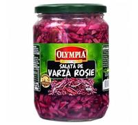 AFRICA SELECT Pack of 4 Olympia Salata de Varza Rosie - Red Cabbage Salad 720ml Jars | Traditional Romanian Pickled Cabbage in Brine