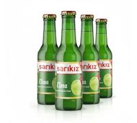 AFRICA SELECT Pack of 4 Sarikiz Apple Sparkling Water (Elmali Soda) 200ml Bottles | Refreshing Turkish Carbonated Mineral Water with Natural Apple Flavour
