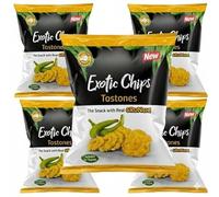 Africa Select pack of 5 x 85G Exotic Chips Tostones Real Crunch 85G Premium Snack