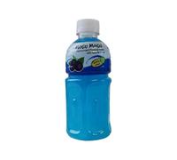 Africa Select Pack of 6 Mogu Mogu Nata De Coco Blackcurrant Drink - 320ml Bottles | Fruity Juice with Chewy Coconut Jelly