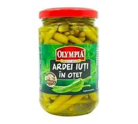AFRICA SELECT Pack of 6 Olympia Ardei Iuti in Vinegar 720ml - Pickled Hot Peppers | Authentic Mediterranean Recipe | Natural Spicy Condiment