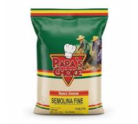 Africa Select Papa’s Choice Semolina Fine 1.5kg | Smooth Durum Wheat for Semovita | Premium Nigerian-Style Semovita | Perfect for Fufu, Swallow, African Dishes, Halva, Pasta & Baking