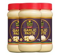 Africa Select Papa's Choice Garlic Paste 3kg | Ready-to-Use Fresh Garlic for Cooking | Triple Pack
