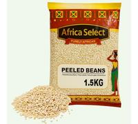 Africa Select Peeled Beans 1.5kg | Premium Nigerian Peeled Brown Beans for Akara, Moi Moi & Stews