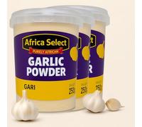 Africa Select Premium Garlic Powder | 3-Pack Bulk (3 x 250g) | Strong, Highly Aromatic & Fine Ground | Essential Kitchen Spice, Seasoning, & Marinade
