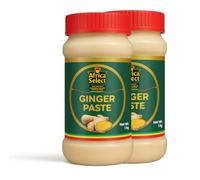 Africa Select Pure Ginger Paste 1kg (Pack of 2) | Fresh Root Ginger Puree | Ready to Use Cooking Paste & Baking Seasoning for West African Recipes