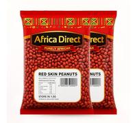 Africa Select Red Skin Peanuts 3kg | Premium Raw Peanuts with Skin for Snacking, Roasting & Cooking | Family Pack