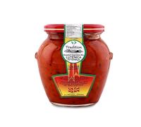 Africa Select Vipro Authentic Macedonian Lutenica Balkan Roasted Red Pepper Tomato & Eggplant Spread, Savory Vegetable Relish Chutney, 580ml