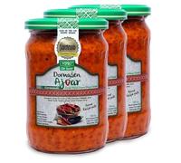 Africa Select Vipro De Luxe Gurman Mild Ajvar - 580ml Jars (Pack of 3) | Premium Balkan Roasted Pepper Relish