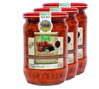 Africa Select Vipro De Luxe Lutenica - 580ml Jars (Pack of 3) | Authentic Balkan Roasted Pepper & Tomato Relish