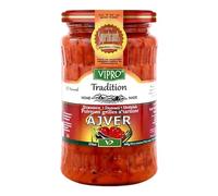 Africa Select Vipro Home Made Hot Ajvar - 580ml Jar | Traditional Balkan Spicy Roasted Red Pepper Relish