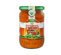Africa Select Vipro Romanian Zacusca Ajvar Spread | Traditional Balkan Roasted Vegetable Relish | Pepper Aubergine Mezze Dip, 580ml Jar