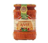 Africa Select Vipro Tradition Authentic Balkan Ajvar Mild Red Pepper Relish | 580ml Jars Pack of 3 | Premium Vegetable Dip & Savoury Bread Spread