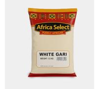 Africa Select White Gari 1.5kg - Premium Fermented Cassava Granules for African Dishes & Swallows