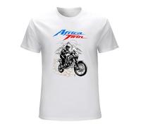 Africa Twin CRF1000l T-Shirt Black t Shirts Men Workout Shirt Cute Clothes Men's t Shirts T-Shirt White M