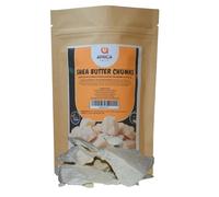 AFRICA UNITE Raw Unrefined Shea Butter Chunks 8 oz - 100% Pure, Unscented, Easy-to-Melt Cosmetic Butter for DIY Body Butter, Hair Care & Soap Making, Product of Ghana