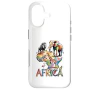 Africa Wildlife Map Illustration Case for iPhone 17