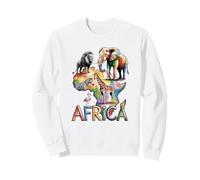 Africa Wildlife Map Illustration Sweatshirt
