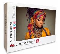Africa Wooden Jigsaw Puzzles 99x70cm, Woman Jigsaw Puzzles 2000 Piece for Adults with Box, Educational Challenging Game, Gifts for Teens, Back Lettering Easy to Distinguish, Home Decoration, L-4494