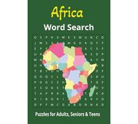Africa Word Search: Countries, Capitals, Locations | 6x9 inches, 110 pages, 50+ puzzles | Educational & Fun