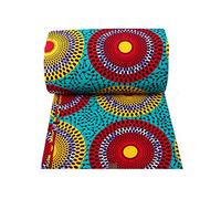 African 100% Cotton Ankara Print African Waxed Fabric 6 Metres One Piece 24FS1214