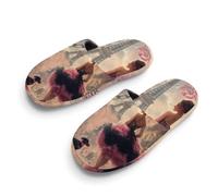 African A-mericans Afro Woman Paris Eiffe Tower Unisex Slippers Warm House Shoes Indoor Slipper Boys And Girls