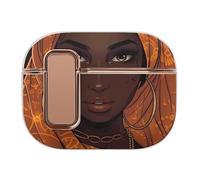 African A-mericans Pretty Women Headphone Case Compatible with Airpod Pro 2 Protective Cover Cute Hard Case