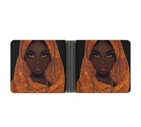 African A-mericans Pretty Women Mens Wallet Printed Card Holder Bifold Wallets Purse Coin Pocket