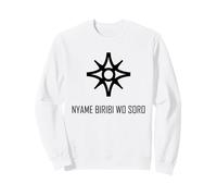 African Akan Spiritual Symbol Adinkra Nyame Biribi Wo Soro Sweatshirt