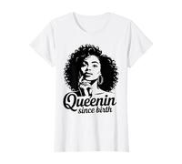 African American Black History Afro Queen Black Woman T-Shirt