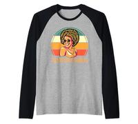 African American Black History Month Paraprofessional Afro Raglan Baseball Tee