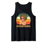 African American Black History Month Paraprofessional Afro Tank Top