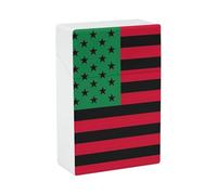 African American Black Pride Flag Cute Cigarette Case Smoking Box Pocket Holder Carrying Coin Pouch for Men Women