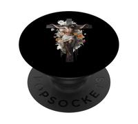 African American Christian God Black King Love Melanin Jesus PopSockets Adhesive PopGrip