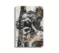 African American civil rights poster black heroes african american history black pride Metal Tin Sign, Suitable for Gym, Hotel, Public Place, Kitchen and Room, Etc. Fun Home Wall Decoration (12x18inch