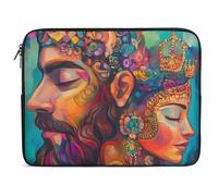 African American Couple Painting Cute Laptop Sleeve Case Briefcase Protective Carrying Cover for 10 12 13 15 17 Inches