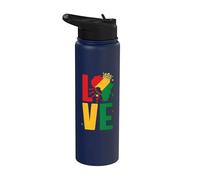 African American Culture Love Juneteenth Pride Black Queen Stainless Steel Insulated Water Bottle