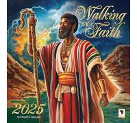 African American Expressions 2025 Wall Calendars - Monthly Calendars Celebrating Black Culture & History - 12x12 Hanging Calendar - 16 Months - Walking By Faith Calendar