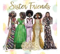 African American Expressions 2025 Wall Calendars - Monthly Calendars Celebrating Black Culture & History - 12x12 Hanging Calendar - 16 Months - Sister Friends Calendar