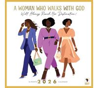 African American Expressions 2026 Wall Calendar - Woman with God - Monthly Calendar Celebrating Black Culture & History, 12x12 Hanging Calendar, 16 Months - Christian Gift for Women