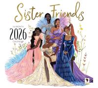 African American Expressions 2026 Wall Calendars - Monthly Calendars Celebrating Black Culture & History - 12x12 Hanging Calendar - 16 Months (Sister Friends)