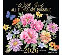 African American Expressions 2026 Wall Calendars - Monthly Calendars Celebrating Black Culture & History - 12x12 Hanging Calendar - 16 Months (With God All Things are Possible)
