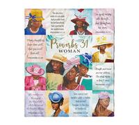 African American Expressions Warm Soft Throw Blankets, Sunday Morning Blanket, Mom Blankets Gifts for Mothers Day, Birthday, Christmas - BLK-05