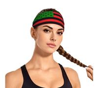 African American Flag Support Awareness Afro United State Black Lives Women Sweat Bands - Sweatbands for Men - Sports Headbands for Women Workout - Athletic Headbands for Mens Boy Girts Bandana