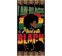 African American History Month Theme Party Decorative Door Cover Black History Month Festival Party Decorative Background Flag